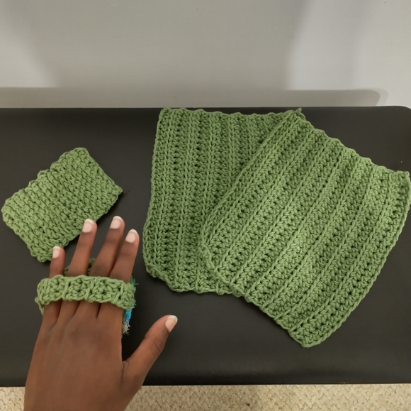 Handmade Wash/Dishcloths, Hand Scrubbie, & Sponge Bundle - Cotton - Picture 3 of 8